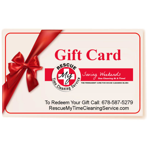 Maid Service Gift Cards | Rescue My Time Cleaning Service