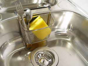 how to clean a kitchen sink